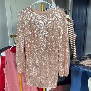 Sparkling Sequin Pink Dress